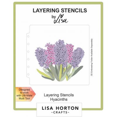 Lisa Horton Crafts Layering Stencils - Hyacinths